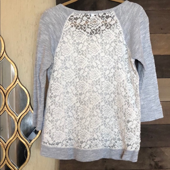 Express Lace-back lightweight sweater - Med - Picture 2 of 3